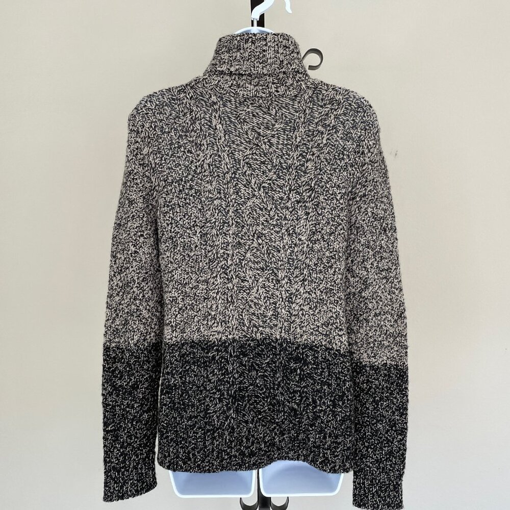Vince Colorblock Pattern Turtleneck Sweater - Picture 3 of 5